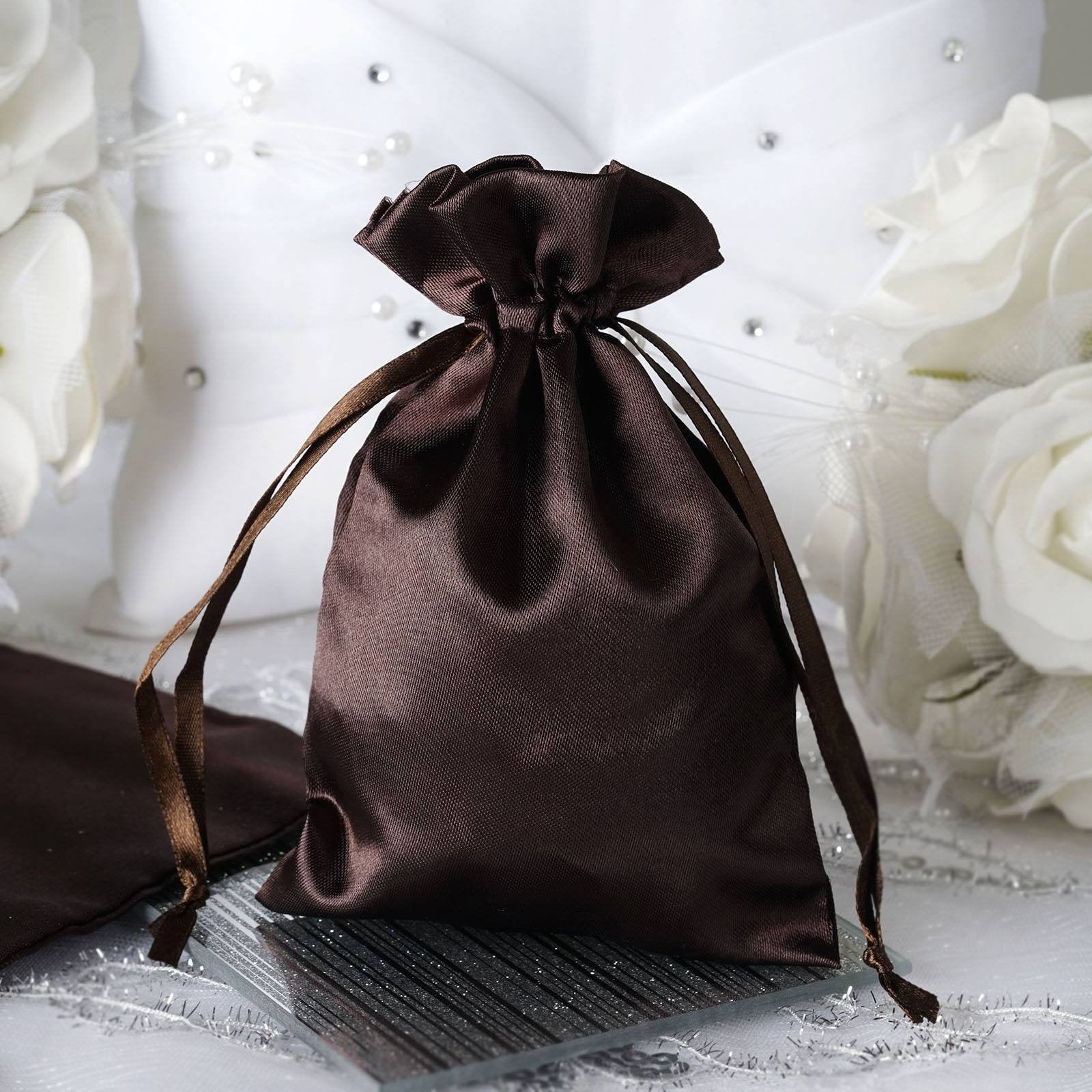 Efavormart 60PCS Satin Gift Bag Drawstring Pouch for Wedding Party