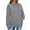 Grey, variant on Fantaslook Womens Hoodies Casual Long Sleeve Waffle Pullover Tops Oversized Hooded Sweatshirts with Pocket