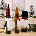 thumbnail image 3 of Christmas Wine Sweater - 3Pcs Santa, Reindeer and Snowman Cover for Red Wine Bottles - Christmas and New Year Party Decoration, 3 of 8