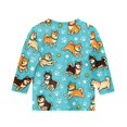 thumbnail image 4 of CCRFTGI Cute Shirts for Girls Size 10-12 Summer 3/4 Sleeve Animal Print Tee Shirts Casual Loose Comdy Clothes for Teen Girls Crew Neck T-Shirts Sky Blue 7-8 Years, 4 of 4