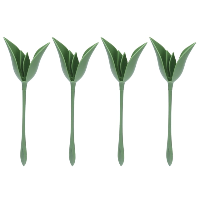 Servilleteros de flores Bling Bling Plástico Verde