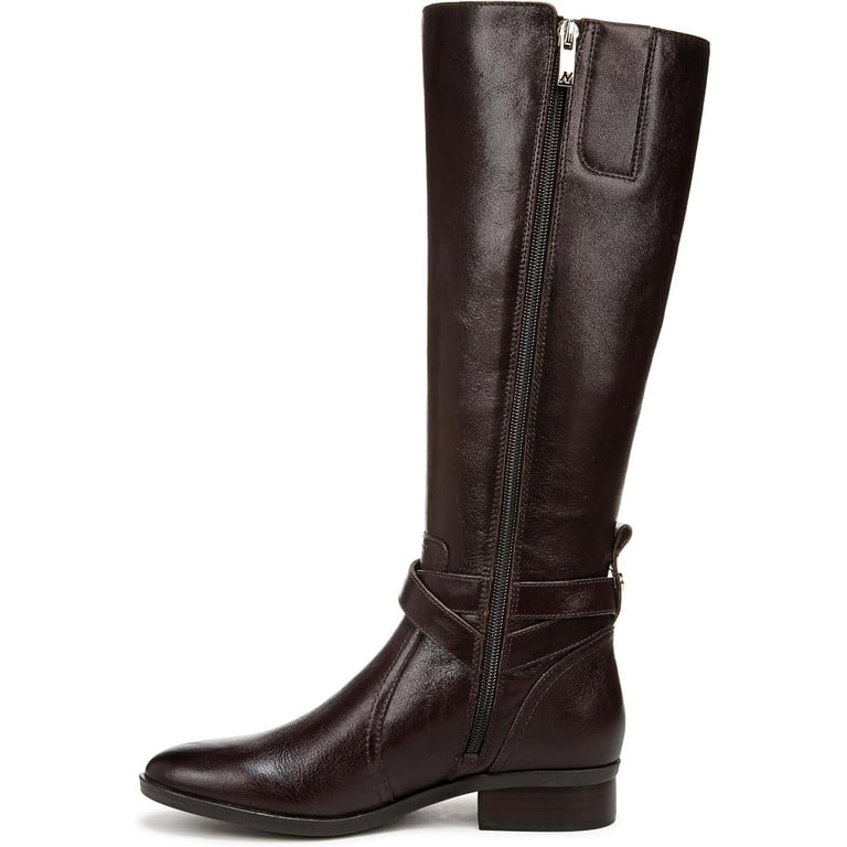 Naturalizer Women's Rena 2 Riding Boot Dark Brown Wide Calf 8M