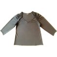thumbnail image 1 of Alfani Womens Braided-Sleeve Top, Deep Black, Large, 1 of 2