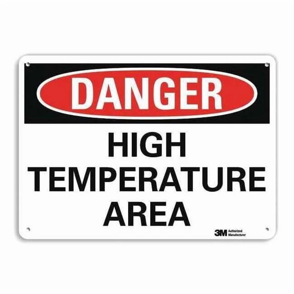 Lyle Danger Sign,4 Hole Mount,10in W x 7in H, U3-1600-RA_10X7 U3-1600-RA_10X7