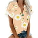 thumbnail image 1 of Blusa con estampado floral de manga corta con cuello en V para mujer OAVQHLG3B Store  lin121212, 1 of 4