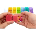 thumbnail image 7 of Pill Thing Weekly Pill Organizer, Large Compartments, 7 Day Rainbow Detachable Case for Medications, 7 of 7