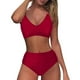 thumbnail image 4 of Traje de baño para mujer, moda para mujer, traje de baño sólido sin mangas, push-up, acolchado, traje de baño, ropa de playa, trajes de baño para mujer, 4 of 6