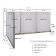 thumbnail image 2 of GOF L-shaped Freestanding Office Partition, Room Divider, Privacy Screen, Workstation Cubicle (66”D x 132”W x 60”H), 2 of 12