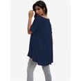 thumbnail image 5 of Women's Plus Size Flare Top - Casual Short Sleeve Loose Fit T-Shirt, Swing Style, 5 of 6