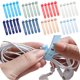 thumbnail image 3 of Organizador de cables de silicona reutilizable de 5 piezas, bridas flexibles para auriculares, TV, cables USB, ordenador, bolsas de comida, cortinas, paraguas y soluciones de almacenamiento., 3 of 8