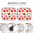 thumbnail image 5 of Balery Fresh Red Tomato Parasol para parabrisas de coche de 2 piezas | Parasol plegable para parabrisas delantero de coche para la mayoría de sedanes-Medium, 5 of 5