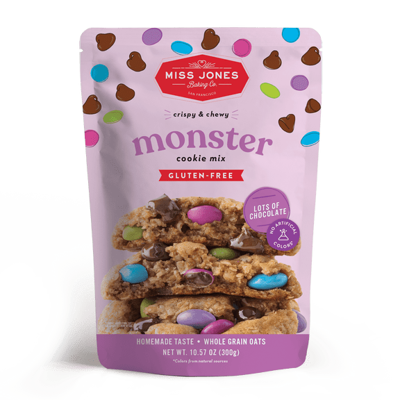 Miss Jones Baking Co. Gluten Free Monster Cookie Mix, 10.57oz (Pack of 2)