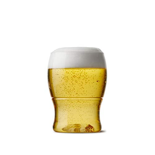 TOSSWARE 7 Oz Pinte Mini-Gobelet en Plastique de Bière Recyclable - Lot de 48 - Verres à Bière Sans Tige, Incassable et Sans Bpa