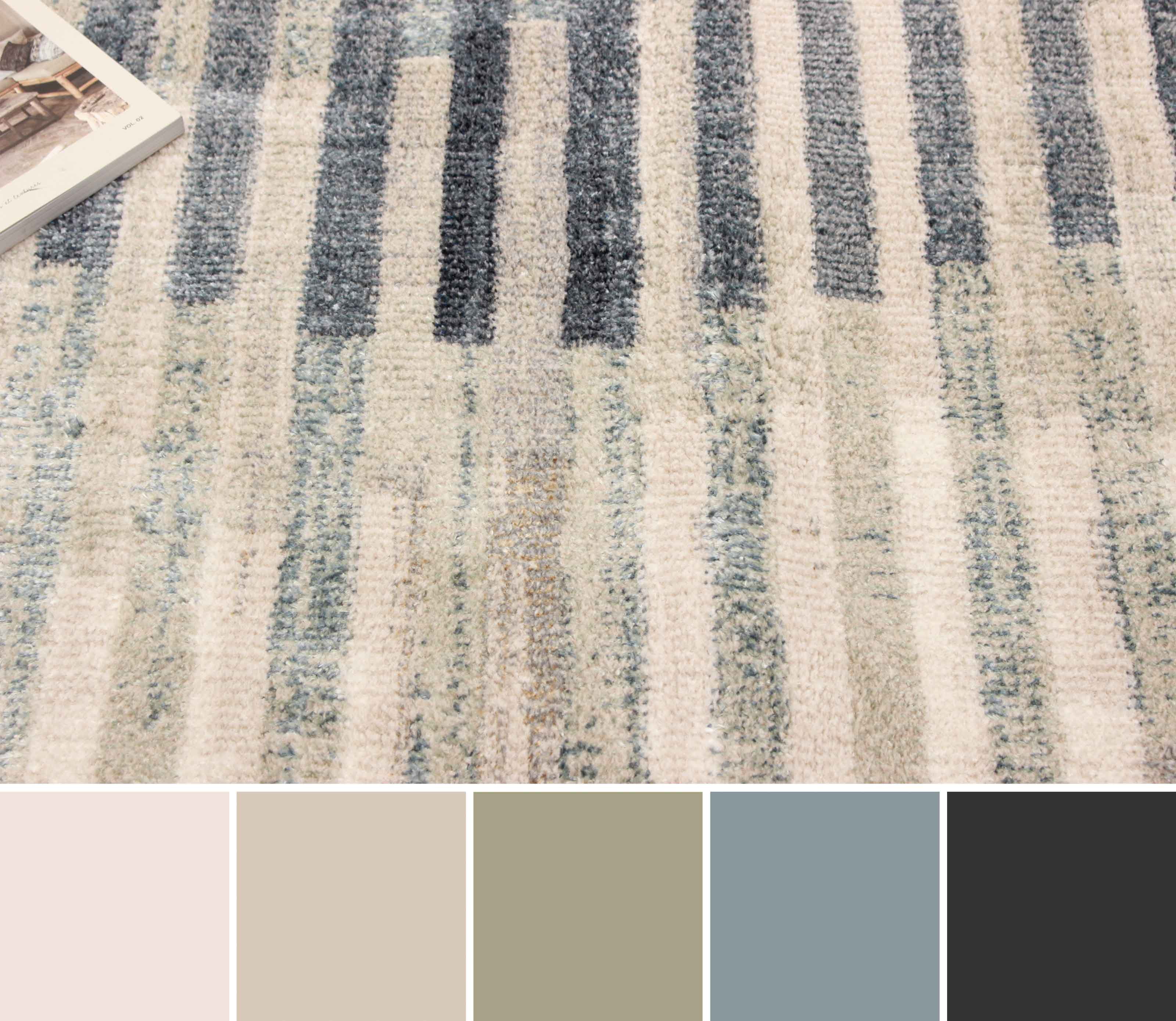 ECARPET Kalliope Contemporary/Modern Area Rug for Living Room, Bedroom, Dining Room, Entrance, Hallway and More.