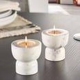 thumbnail image 7 of Better Homes & Gardens Modern Marble Taper Votive Candleholder Set, 2-Piece, 3", 7 of 7