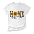 thumbnail image 6 of USSUMA Womens Plus Tops and T-Shirts - Basic Tops for Women Plus Size Sunflower Tops Crewneck Short Sleeve Letter Print Tees T-shirt Loose Casual Blouse Tops 2025 Beach, 6 of 6