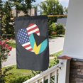 thumbnail image 1 of Bandera de Colombia estadounidense con corazón de amor, bandera de jardín de 30 x 45 cm, pancarta vertical, cartel de doble cara para decoración de casa, granja, casa, patio exterior, balcón, 1 of 8