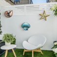 thumbnail image 4 of Decoración mural Weibefee de metal con diseño de concha de estrella marina costera, 3 unidades, 4 of 9