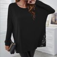thumbnail image 4 of Blusa de manga larga con cuello redondo para mujer a la moda Fridja  fhghd659, 4 of 4