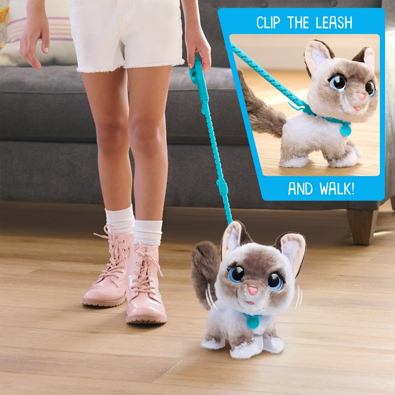 FurReal, Wagalots Kitty, Small Interactive Plush, Faux Fur for