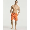 thumbnail image 6 of Real Essentials 3 Pack: Men's 9" Inch 2 in 1 Board Shorts with Compression Liner - Bathing Suit With Back Flap Pocket, 6 of 6