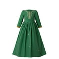 thumbnail image 2 of Cowsor Muslim Girls' Embroidered Princess Dress – Long Sleeve, with Bag (4-8Y), 2 of 7