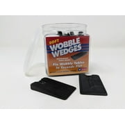 Black Wobble Wedge, Soft and Flexible by Krowne | 30/Pack