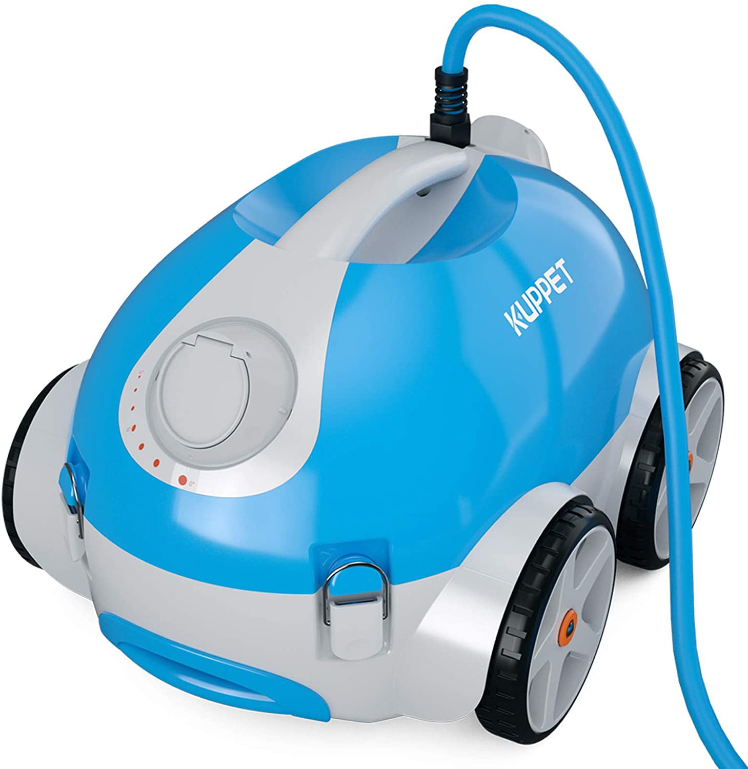 Ideal for Small Pools Spas and Hot Tubs Automatic Robotic Pool Cleaner with Removable Brush Plate and Build-in Rechargeable Lithium Battery KUPPET Hand-Held Pool Vacuum Cleaner