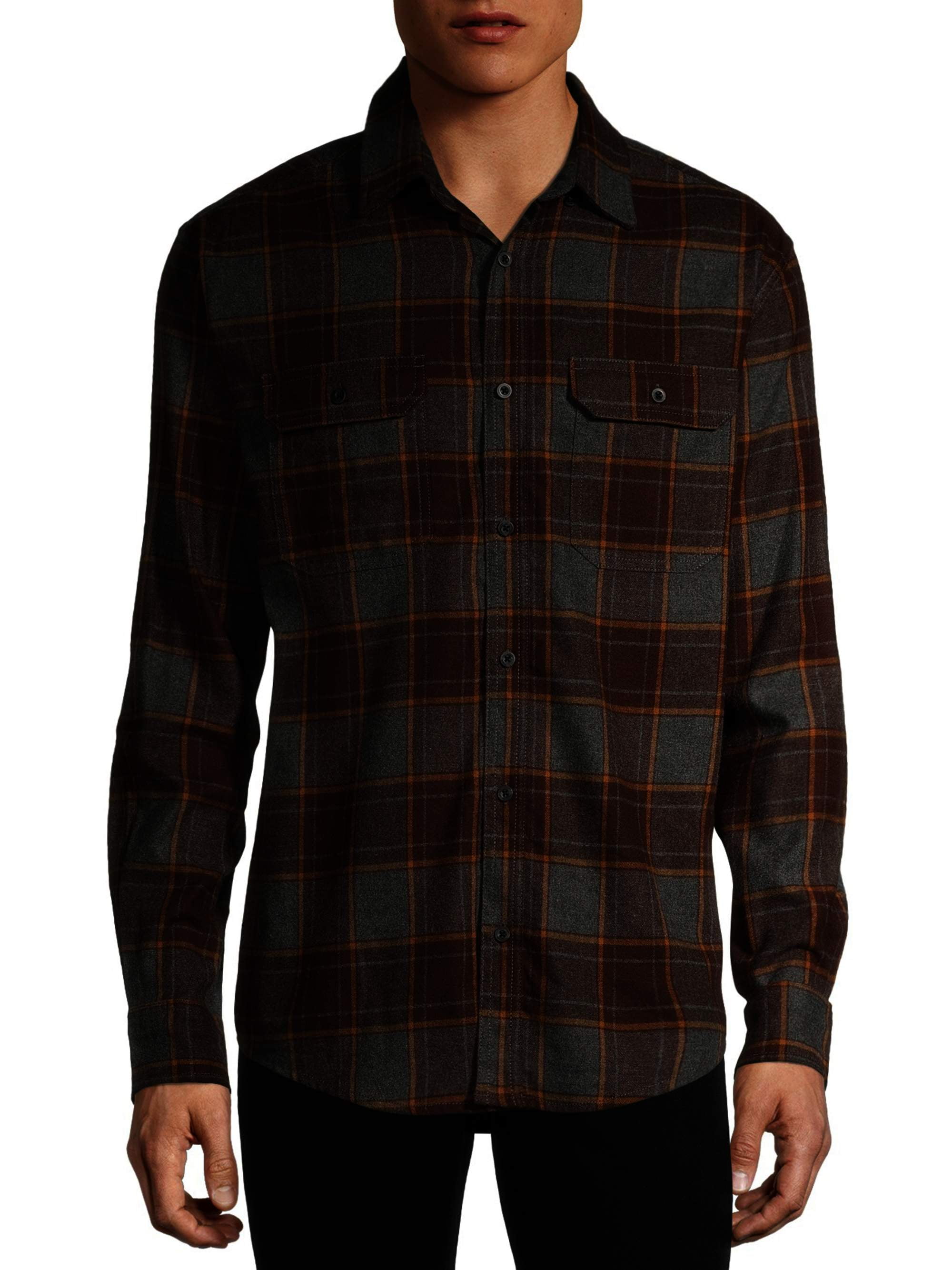 walmart mens flannel shirts george