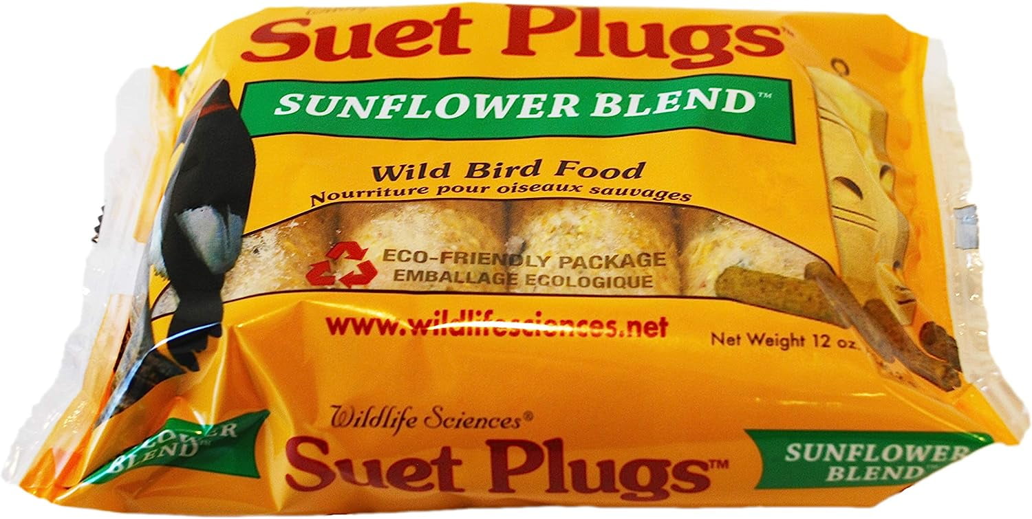 Wildlife Sciences Sunflower Suet Plugs 12 oz | Case of 12