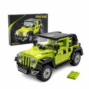 Off Road Cars Building Blocks, Green Building Block Sets Sports Racing Vehicle Model, 321 PCS Building Sets for Adults Display Car Kit, Plastic Brick Building Set Desk Decor Gift
