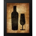 thumbnail image 2 of Grey, Jace 12x14 Black Modern Framed Museum Art Print Titled - Wine Shadows 3, 2 of 5
