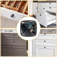 thumbnail image 6 of 4 Pcs Cabinet Handle Drawer Pulls Wolf Knobs with Screws Square Furniture Office Cabinet Knob Decoration, 6 of 7