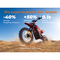 thumbnail image 6 of ENGWE Electric Dirt Bike for Adults with 45 Mph& 220Nm E-Bike up to 60 Miles Range off Road Ebike with 52V 27AH Battery Mountain E Bike，Red, 6 of 13