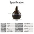 thumbnail image 3 of 300ml USB Humidifier & Aromatherapy Diffuser - Compact  Quiet  Portable for Home  Office  Travel  Essential Oil Diffuser  Air Humidifier, 3 of 8