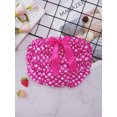 thumbnail image 3 of Jowowha Newborn Baby Girl Christmas Ruffle Bloomer Shorts Polka Dots Elastic Waistband Diaper Cover Briefs Hot Pink&White S/59, 3 of 6