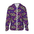 thumbnail image 1 of Fotbe Carnival Masks and Beads Chaqueta con Protección Solar UPF 50+ para Hombre y Mujer, Camisa con Capucha y Bolsillos-Large, 1 of 7