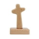 thumbnail image 1 of Cruz de madera portátil Adorno de madera de pie Cruz latina de madera maciza Cruz católica cristiana para decoración, 1 of 5