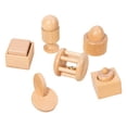 thumbnail image 4 of 6 piezas de juguetes de madera para bebés, sonajero de madera con forma de campana, juguetes sensoriales a juego, juguete agitador de madera para, 4 of 9
