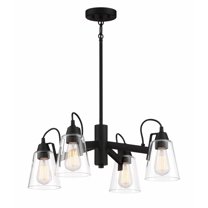 4 Light Chandelier-Coal Finish -Traditional Installation Minka Lavery 3994-66A
