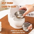 thumbnail image 4 of Cat & Dog Water Bowl – Toilet-Shaped Pet Drinking Dispenser with Removable Stainless Steel Inner Bowl, Anti-Spill, Non-Slip Raised Bowl for Cats, Kittens, and Small Dogs, 4 of 7