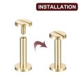 thumbnail image 4 of 30Pack Brass Chicago Screws, 18x10mm Post Nail Stud Rivets for Leather Crafts, 4 of 6