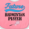 thumbnail image 4 of Inktastic Future Badminton Player Sports Boys or Girls Baby Bib, 4 of 4