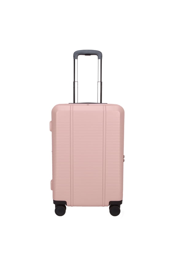 Open Box btL 20-inch Carry-On Expandable Hardside Upright Luggage With 360-Spinner Wheels and Divider Pockets, Rose Smoke