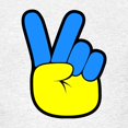 thumbnail image 3 of CafePress - Ukrainian Flag Peace Sign Ukraine Native H T Shirt - Light T-Shirt Kids XS-XL, 3 of 4