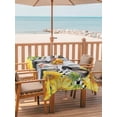thumbnail image 2 of Outdoor Tablecloths with Umbrella Hole & Zipper, Cow Sunflowers Tablecloth Rectangle 60x84 Inch, Farmhouse Country Animals Floral Black Plaid Waterproof Table Cloth, Patio/Pool/Picnic Table Covers, 2 of 8