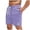 Purple, variant on LiuXxxx Mens Summer Solid Ventilate Shorts Elasticated Waisted Work Pants Beach Pants Grey L