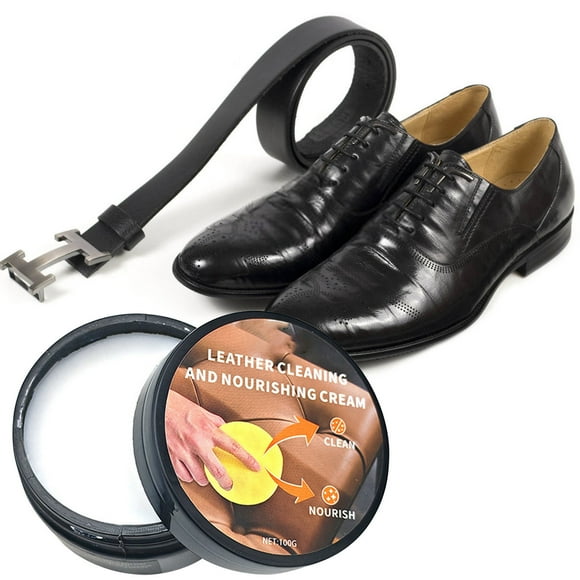 Aqestyerly Leather Care Cream - Leather Recoloring Balm with Mink Oil Restoring and Refurbishing Conditioning Cream for Bags Leather Furniture Shoes Car Seats 100G Genuine Leather Care Mink Oil Oi