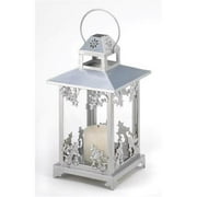 Zingz & Thingz 57070449 Frosted Vines Candle Lantern