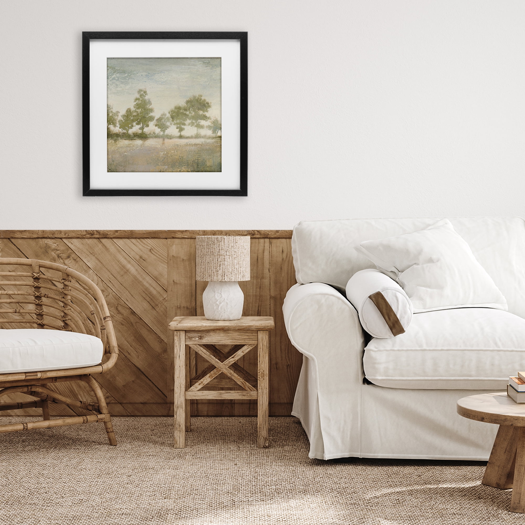 Stupell Industries Forest Light Landscape Black Framed Print Under Glass, design by Michael Marcon